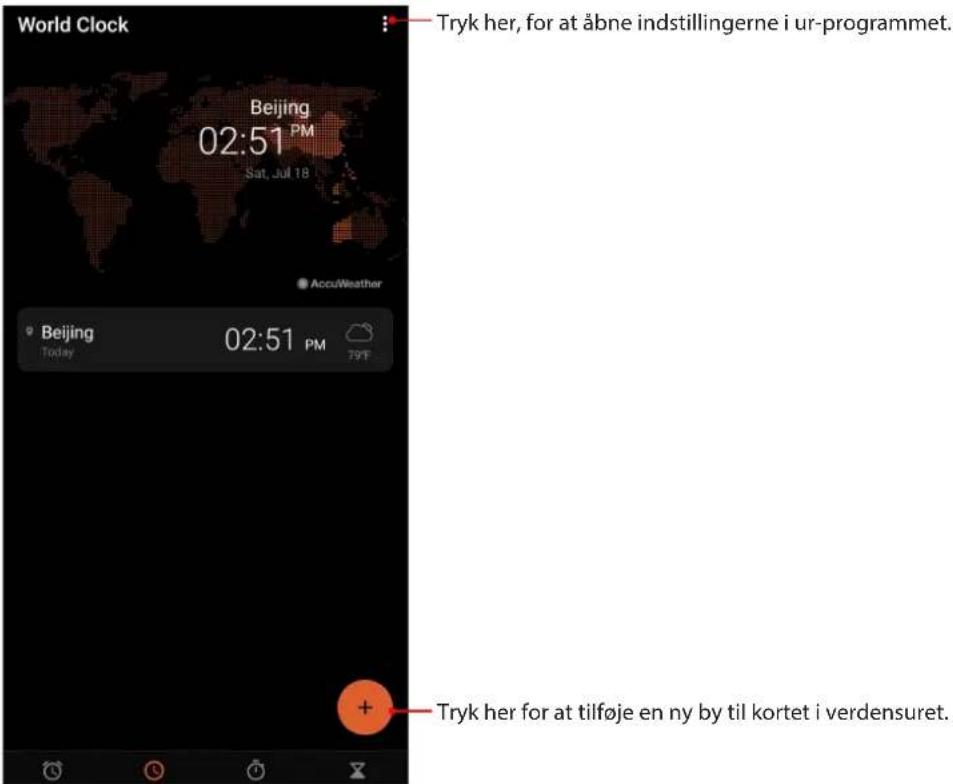 ASUS ROG Phone 3 - Sådan åbnes ur-appen - 1