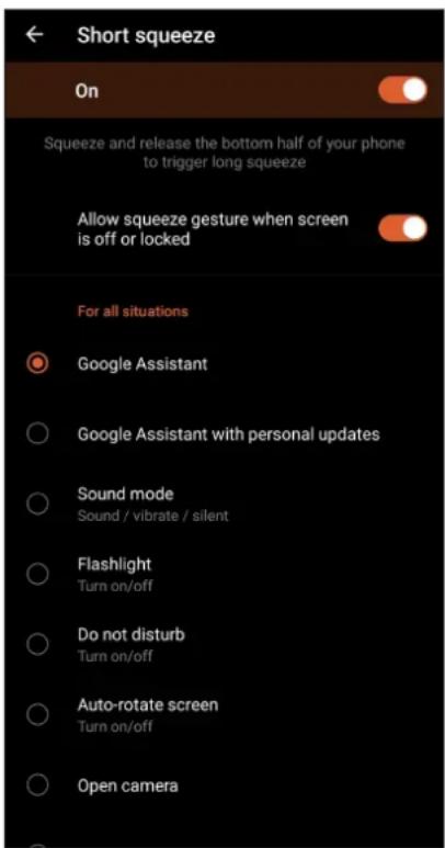 ASUS ROG Phone 3 - Opsætning af klembevægelserne - 2