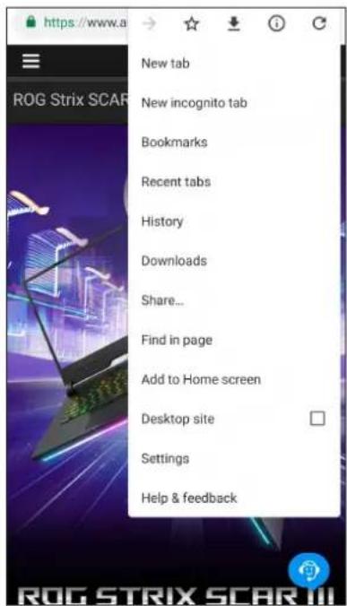 ASUS ROG Phone 3 - Sådan starter du Chrome - 1
