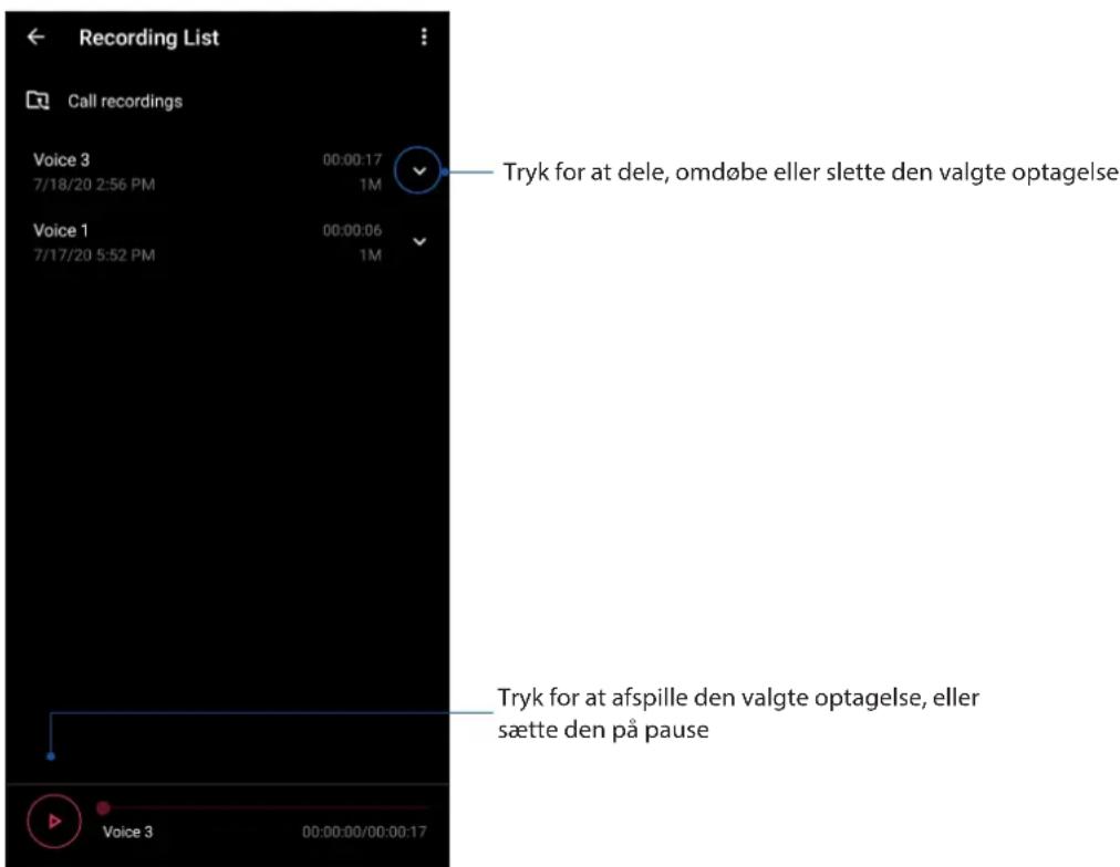 ASUS ROG Phone 3 - Optagelsesliste - 1