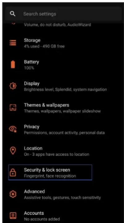 ASUS ROG Phone 3 - Sådan indstilles låseskærmen - 2