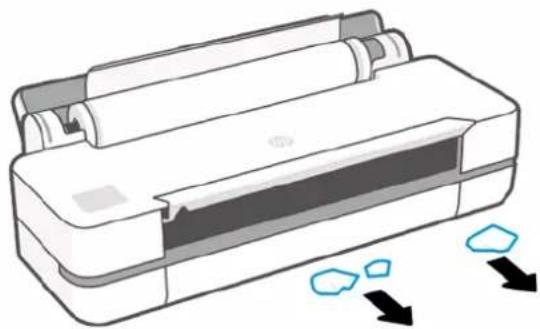 HP DesignJet T210 - Tænd eller sluk for den automatiske skæreenhed - 1