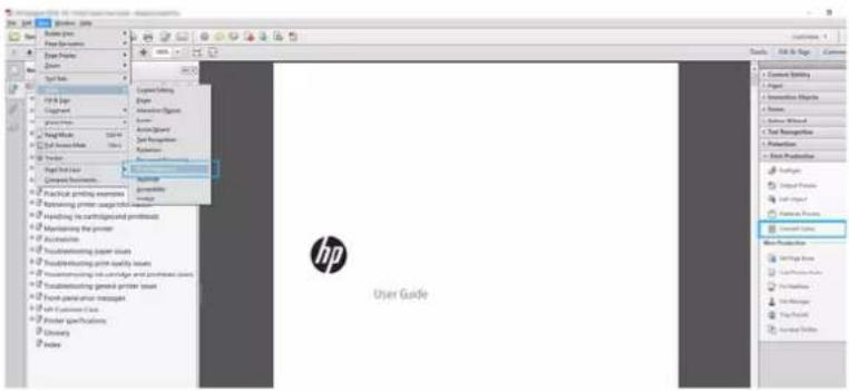 HP DesignJet T630 - Ved hjælp af Adobe Acrobat Pro - 3