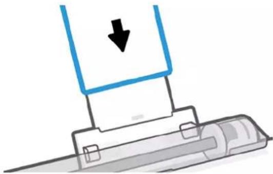HP DesignJet T650 - Brug flerarksbakken - 2