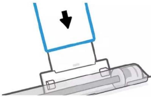 HP DesignJet T230 - Brug flerarksbakken - 2