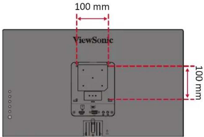VIEWSONIC VX2785-2K-MHDU - Montering på væggen - 1