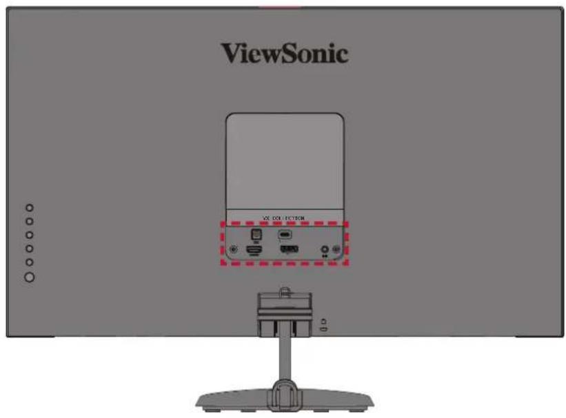 VIEWSONIC VX2785-2K-MHDU - Tilslutning af eksterne enheder - VX2785-2K-mhdu - 1