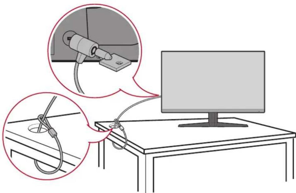VIEWSONIC VX2758-2KP-MHD - Brug af sikkerhedshullet - 1