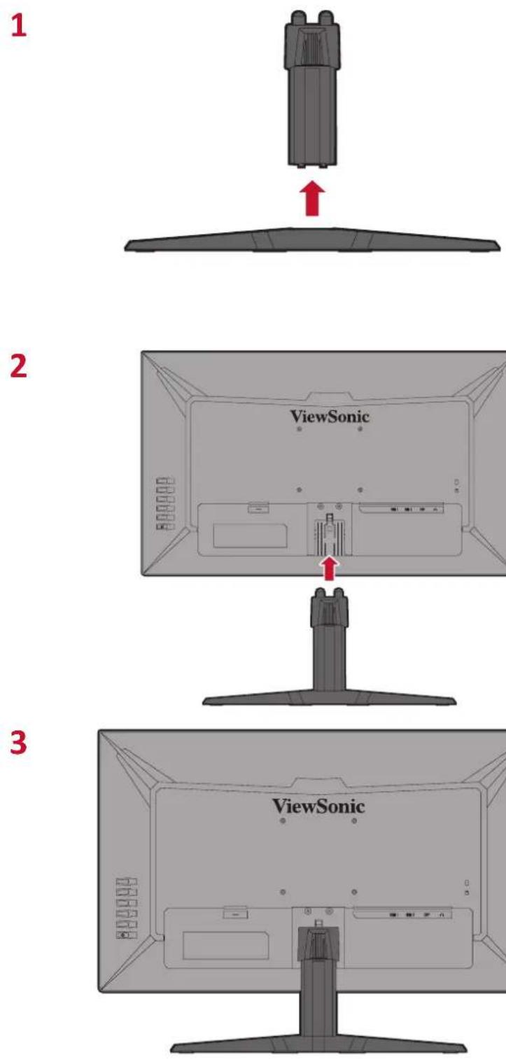 VIEWSONIC VX2758-2KP-MHD - Montering af stativet - 1