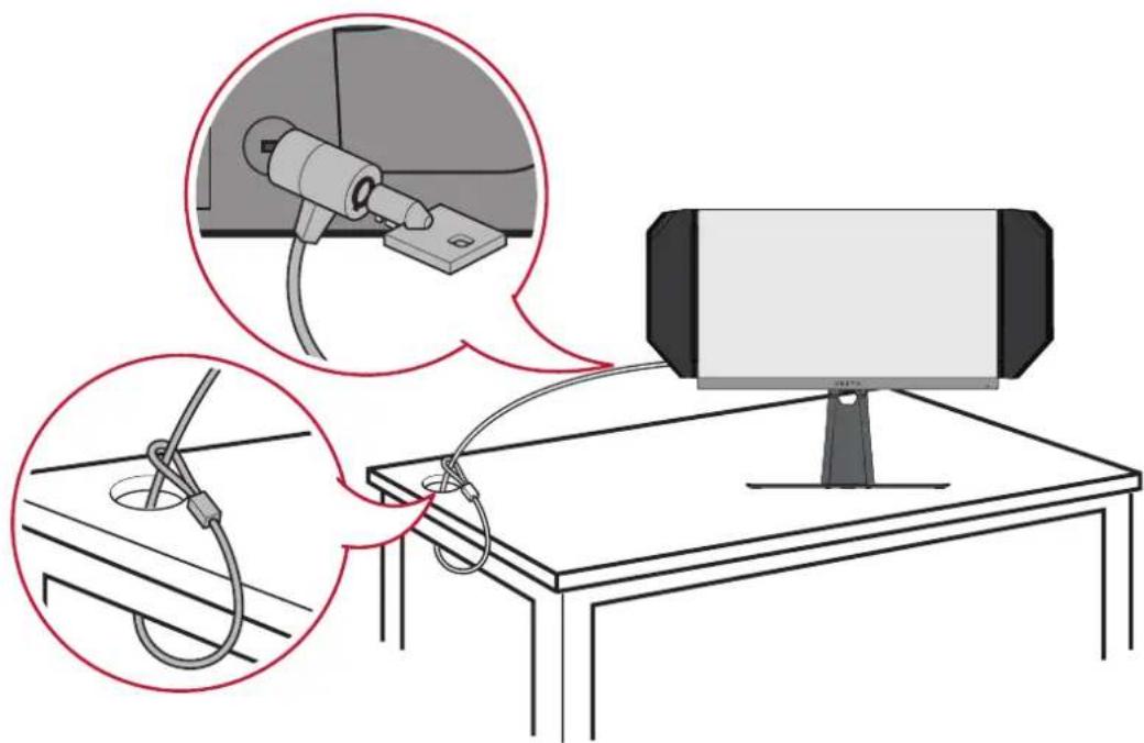 VIEWSONIC Elite XG270QG - Brug af sikkerhedshullet - 1
