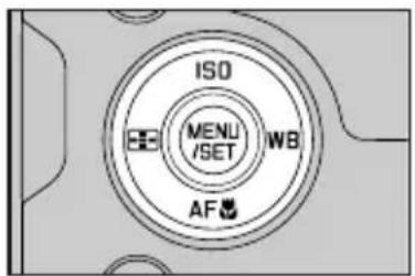 ISO MENU /SET WB AF