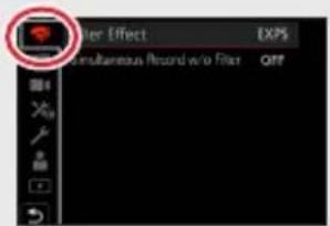 Filter Effect EXPS Simultaneous Record w/o Filter OFF