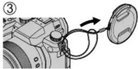 LEICA V-LUX 5 - Use the lens cap string (supplied) to attach the lens cap to the camera - 3