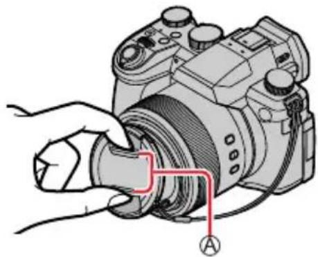 LEICA V-LUX 5 - Attaching the lens cap - 1
