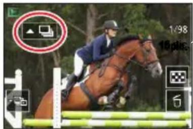 Screenshot of a horse racing game interface showing a rider on an equestrian, with camera control buttons and playback controls.