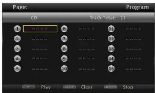Page: CD Track Total: 11 1 6 11 2 7 12 3 8 13 4 9 14 5 10 15 Play Clear Stop