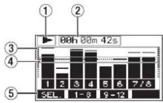 1 2 3 4 5 00h 00m 42s 1 2 3 4 5 6 7/8 SEL. 1-8 9-12