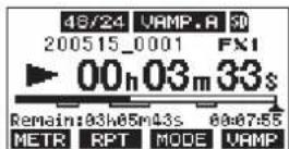 TASCAM Model 12 - Modo de reproducción VAMP automática - 2