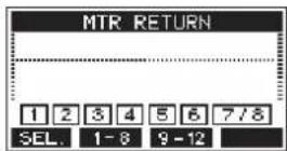 TASCAM Model 12 - Écran MTR RETURN - 1