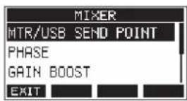 TASCAM Model 12 - Changing the positions that signals are sent to the AUX 1 bus from each channel - 1