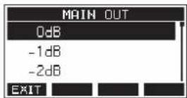 TASCAM Model 12 - Setting output attenuation for the MAIN OUTPUT jacks - 2
