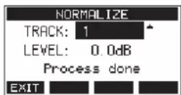 TASCAM Model 12 - Emploi de la fonction de normalisation - 5