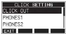 TASCAM Model 12 - Setting the click sound output from the CLICK jack - 1