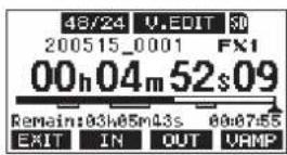 TASCAM Model 12 - Setting VAMP in/out points - 1