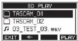 TASCAM Model 12 - Reproducción de ficheros WAV en tarjetas SD (modo SD PLAY) - 1
