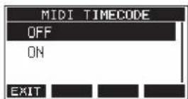 TASCAM Model 12 - Setting MIDI time code operation - 1
