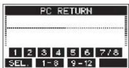 TASCAM Model 12 - Écran PC RETURN - 1