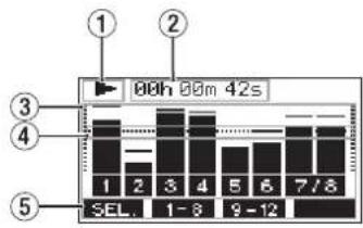 1 2 3 4 5 00h 00m 42s 1 2 3 4 5 6 7/8 SEL. 1-8 9-12