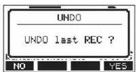 TASCAM Model 12 - Anulación de la operación anterior - 2