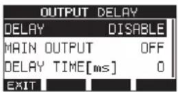 TASCAM Model 12 - - OUTPUT DELAY function - 1
