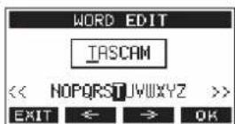 TASCAM Model 12 - Ajuste del elemento WORD - 1