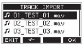 TASCAM Model 12 - Importation de pistes - 1
