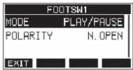 TASCAM Model 12 - Setting the footswitch polarity - 1