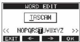 TASCAM Model 12 - Setting the WORD item - 1