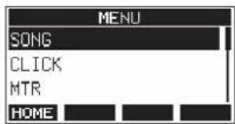 TASCAM Model 12 - Procédures d'utilisation du menu - 2