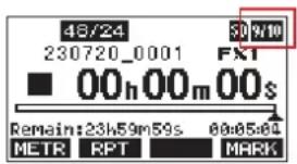 48/24 230720_0001 00h 00m 00s 50%10 FX1 Remain:23h59m59s 60:05:04 METR RPT MARK