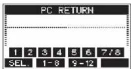 TASCAM Model 12 - Pantalla MTR RETURN - 1