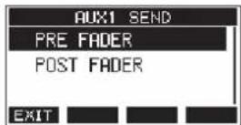 TASCAM Model 12 - Changing the positions that signals are sent to the AUX 1 bus from each channel - 2