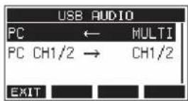 TASCAM Model 12 - Ajuste del modo de audio USB - 1