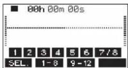 TASCAM Model 12 - Écrans des niveaux d'entrée des canaux - 1