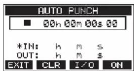 TASCAM Model 12 - Setting the punch in/out points - 1