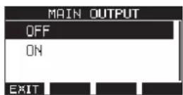 TASCAM Model 12 - Utilisation de la fonction OUTPUT DELAY sur les signaux produits par les prises MAIN OUTPUT - 1