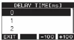 TASCAM Model 12 - Setting the delay time of the OUTPUT DELAY function - 1