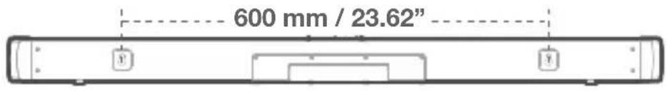 600 mm / 23.62"