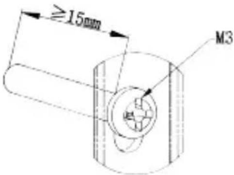 ≥15mm M3