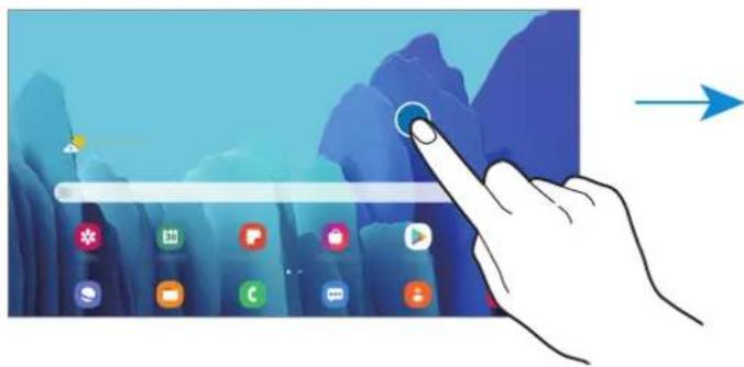 SAMSUNG Galaxy Tab A7 - Redigere startskærmen - 1
